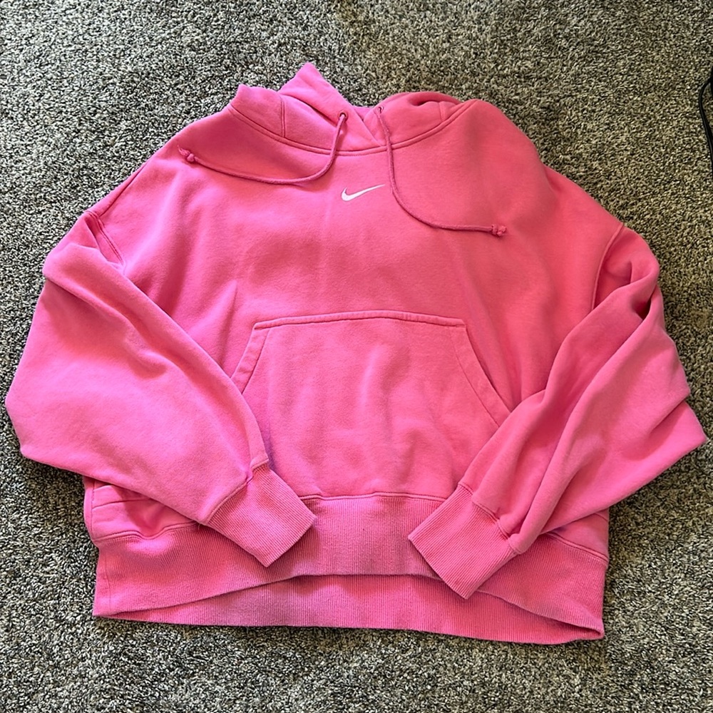 Pink Nike Phoenix Fleece hoodie